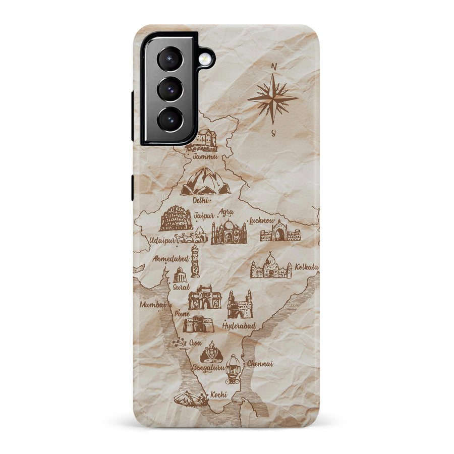 Samsung Galaxy S21 Plus Map of India Phone Case