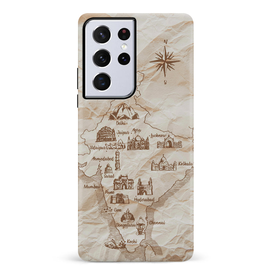 Samsung Galaxy S21 Ultra Map of India Phone Case