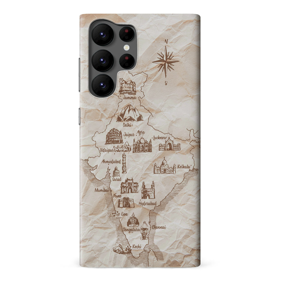 Samsung Galaxy S22 Ultra Map of India Phone Case