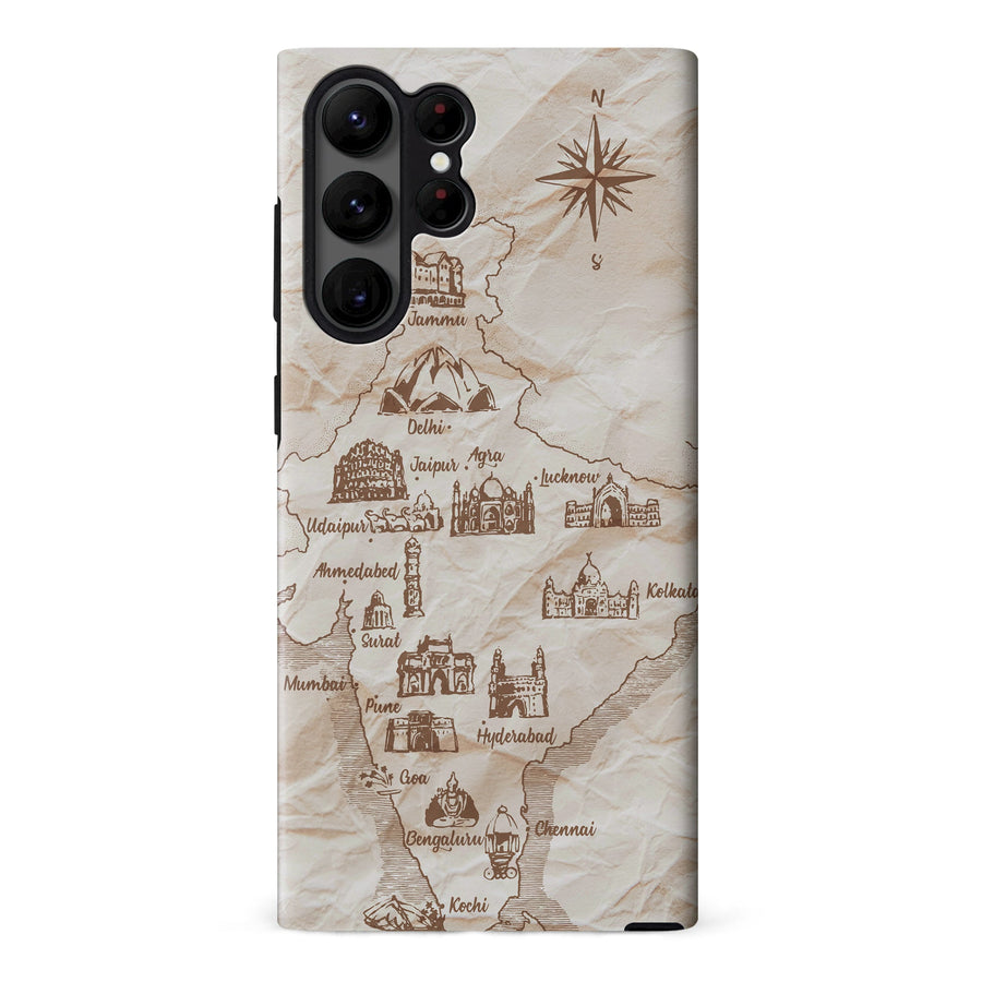 Samsung Galaxy S23 Ultra Map of India Phone Case