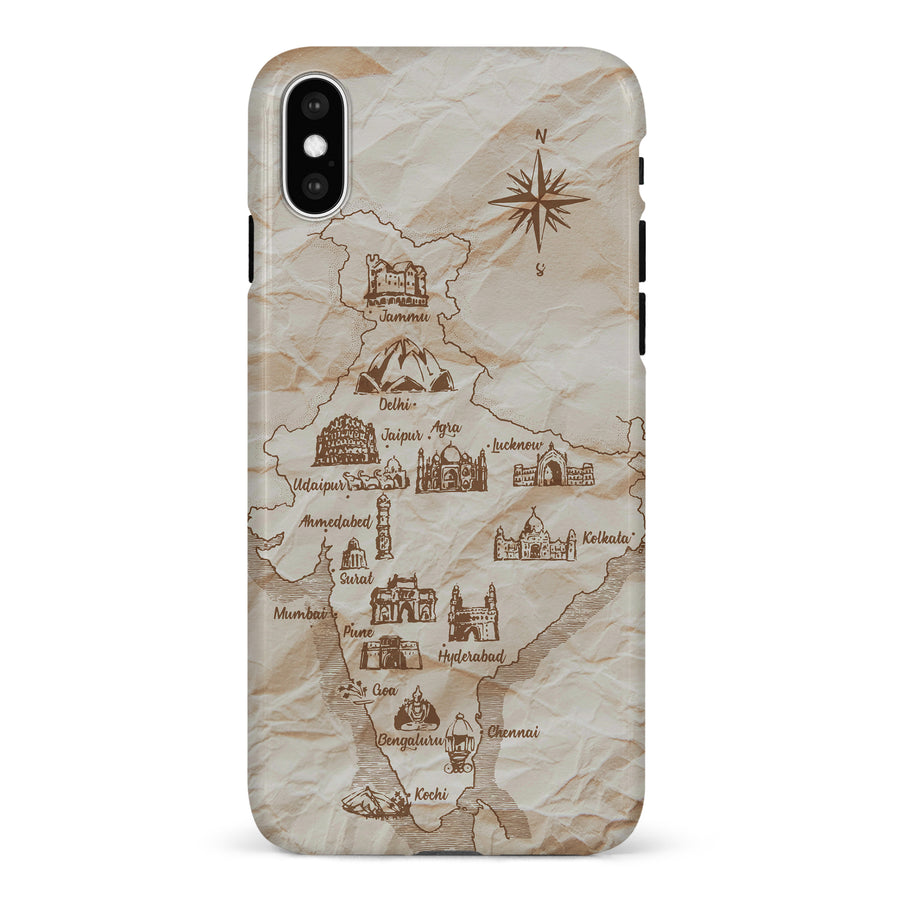 iPhone X/XS Map of India Phone Case