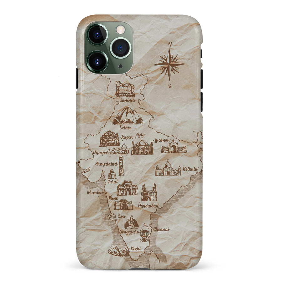 iPhone 11 Pro Map of India Phone Case