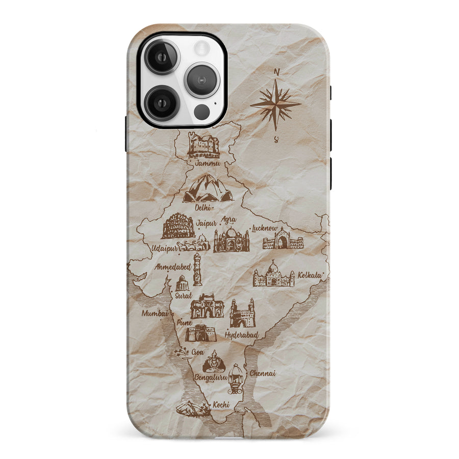 iPhone 12 Map of India Phone Case
