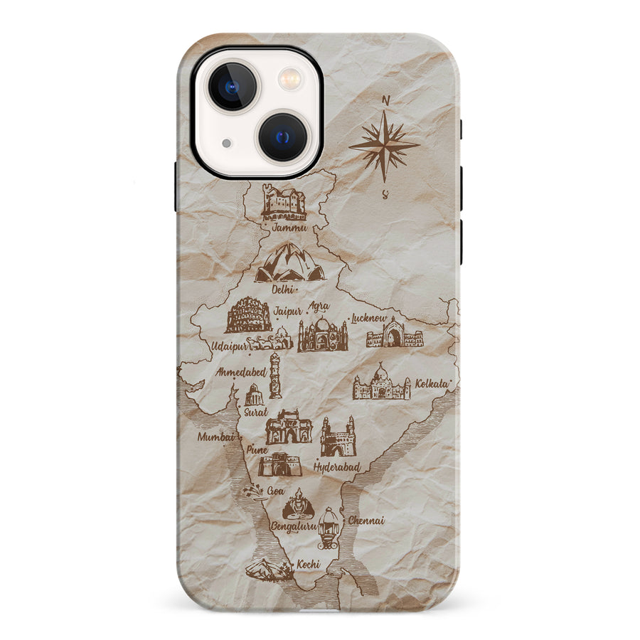 iPhone 13 Map of India Phone Case