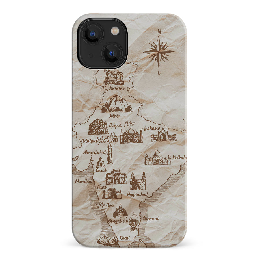 iPhone 14 Map of India Phone Case