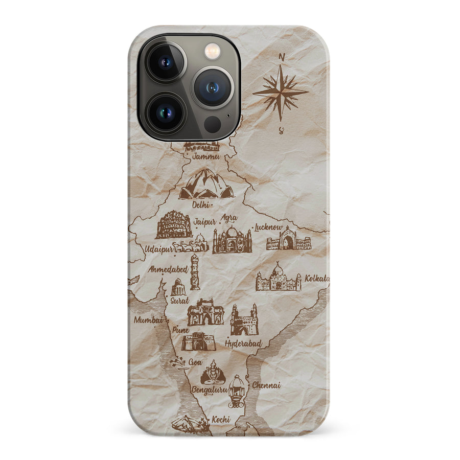 iPhone 14 Pro Map of India Phone Case
