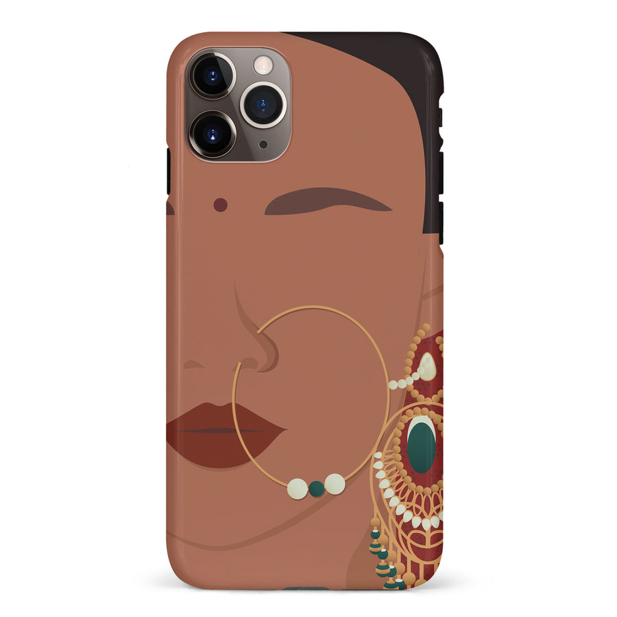iPhone 11 Pro Max Punjabi Kudi Indian Phone Case in Tan