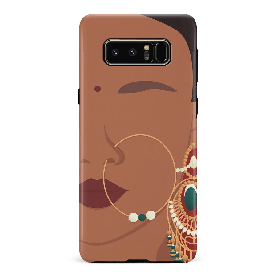 Samsung Galaxy Note 8 Punjabi Kudi Indian Phone Case in Brown