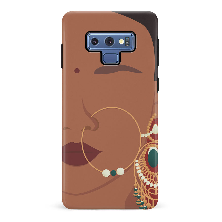 Samsung Galaxy Note 9 Punjabi Kudi Indian Phone Case in Brown