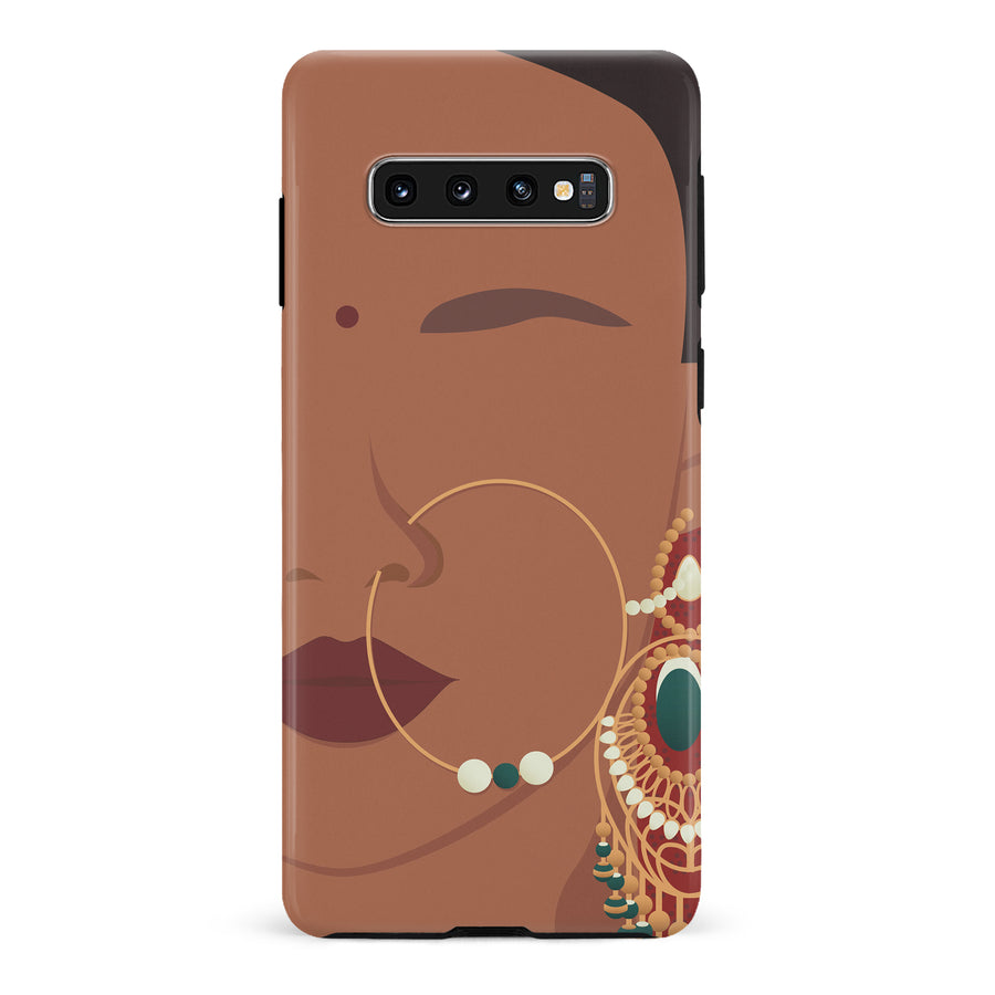 Samsung Galaxy S10 Punjabi Kudi Indian Phone Case in Brown