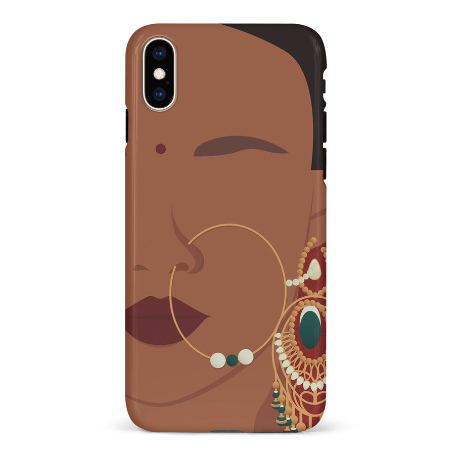 iPhone XS Max Punjabi Kudi Indian Phone Case in Brown