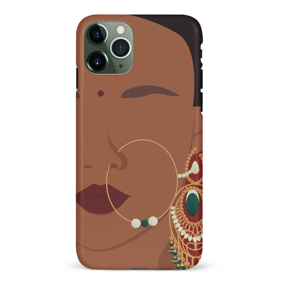 iPhone 11 Pro Punjabi Kudi Indian Phone Case in Brown