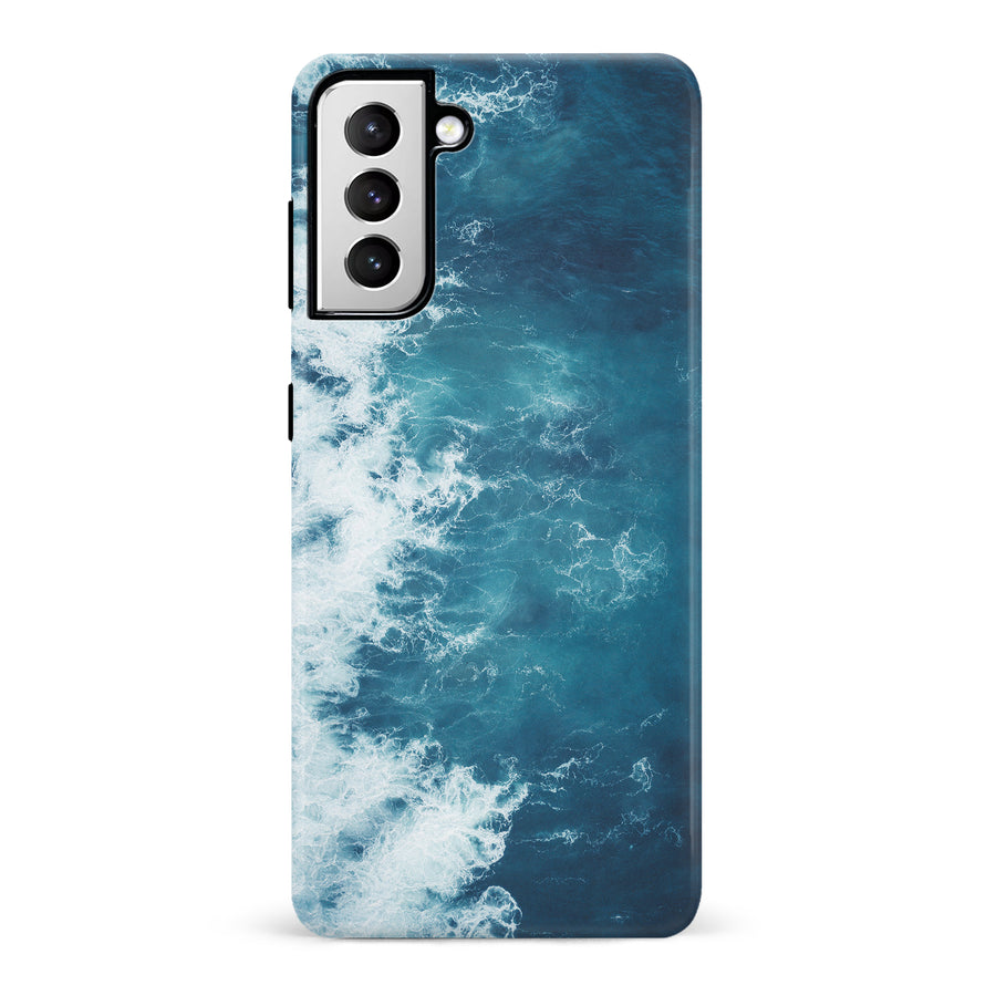 Samsung Galaxy S21 Ocean Waves Phone Case
