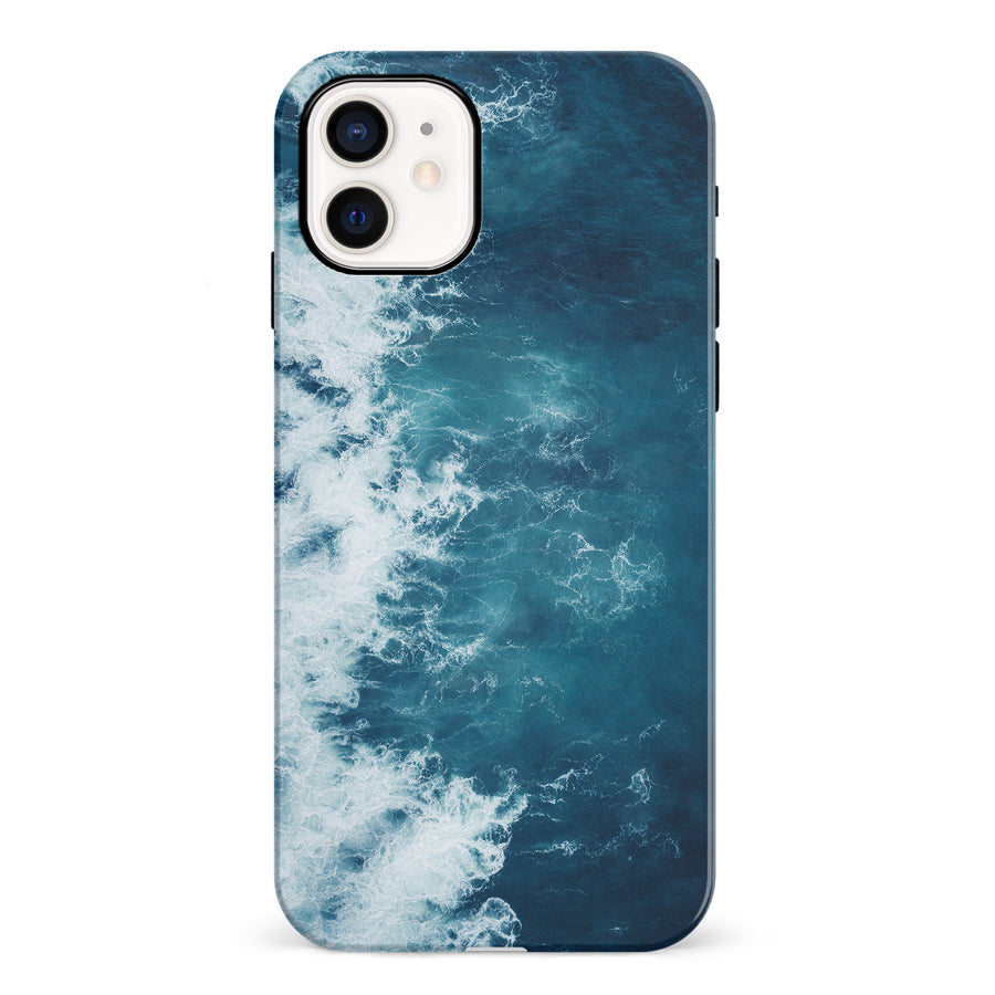 iPhone 12 Mini Ocean Waves Phone Case