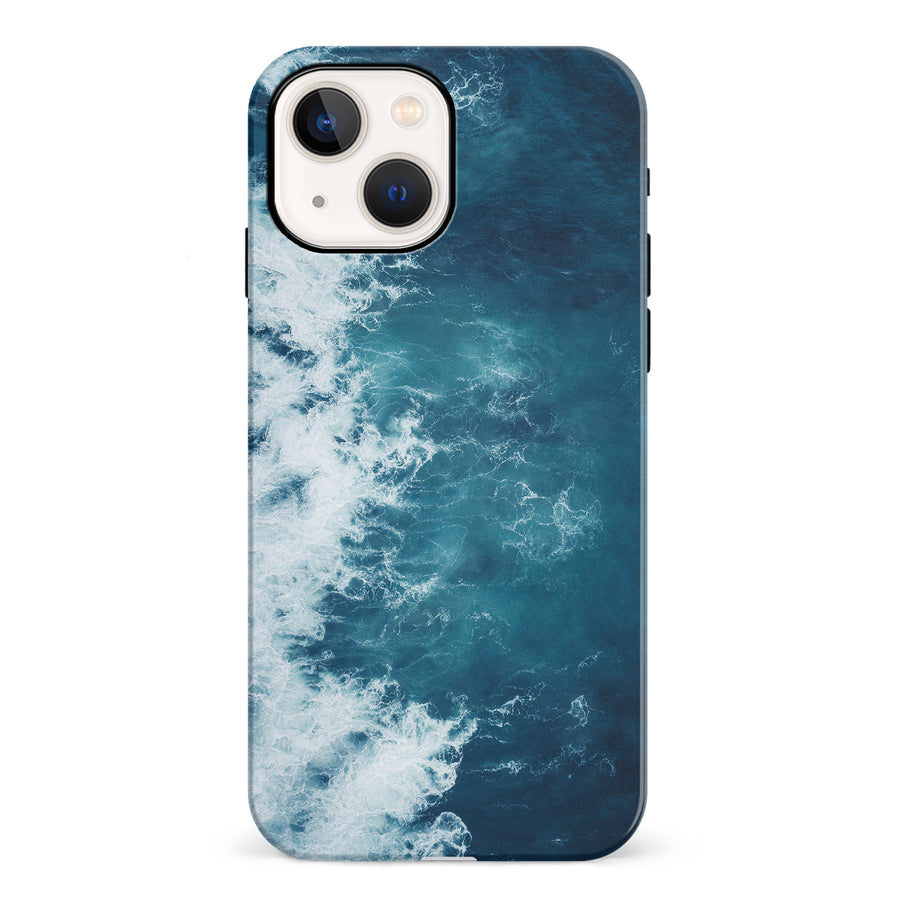 iPhone 13 Mini Ocean Waves Phone Case