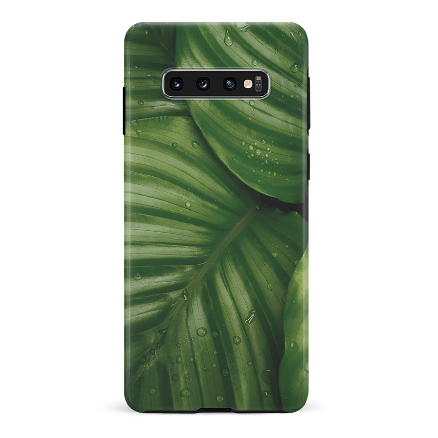 Samsung Galaxy S10 Leafy Lines One Phone Case