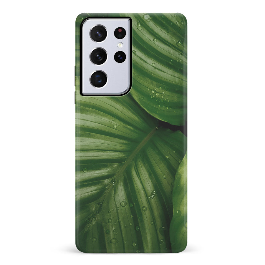 Samsung Galaxy S21 Ultra Leafy Lines One Phone Case