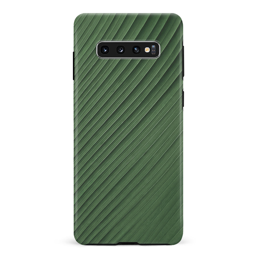 Samsung Galaxy S10 Leafy Lines Two Phone Case
