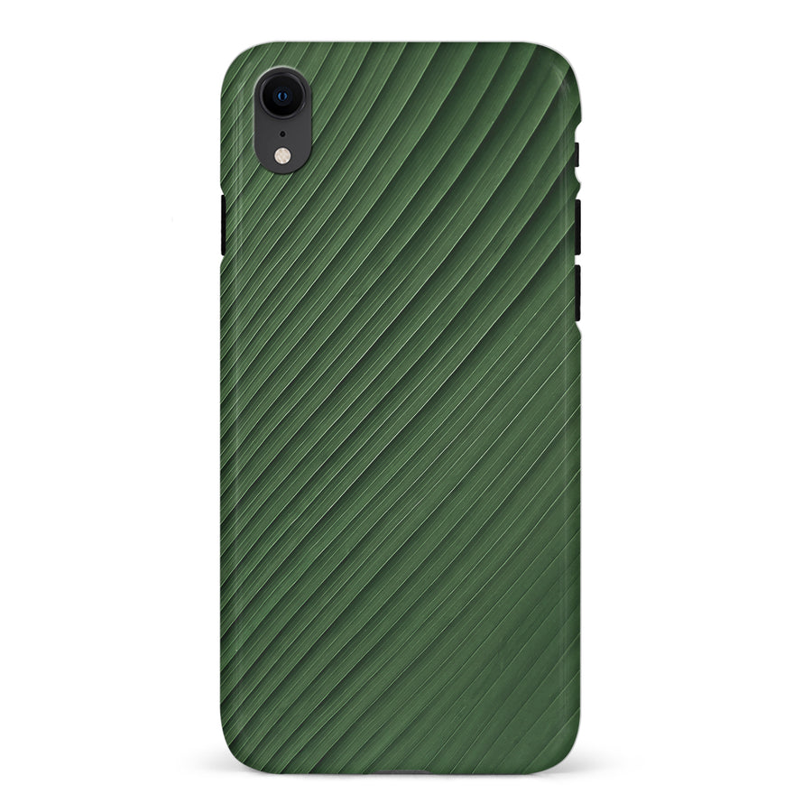 iPhone XR Leafy Lines Two Phone Case