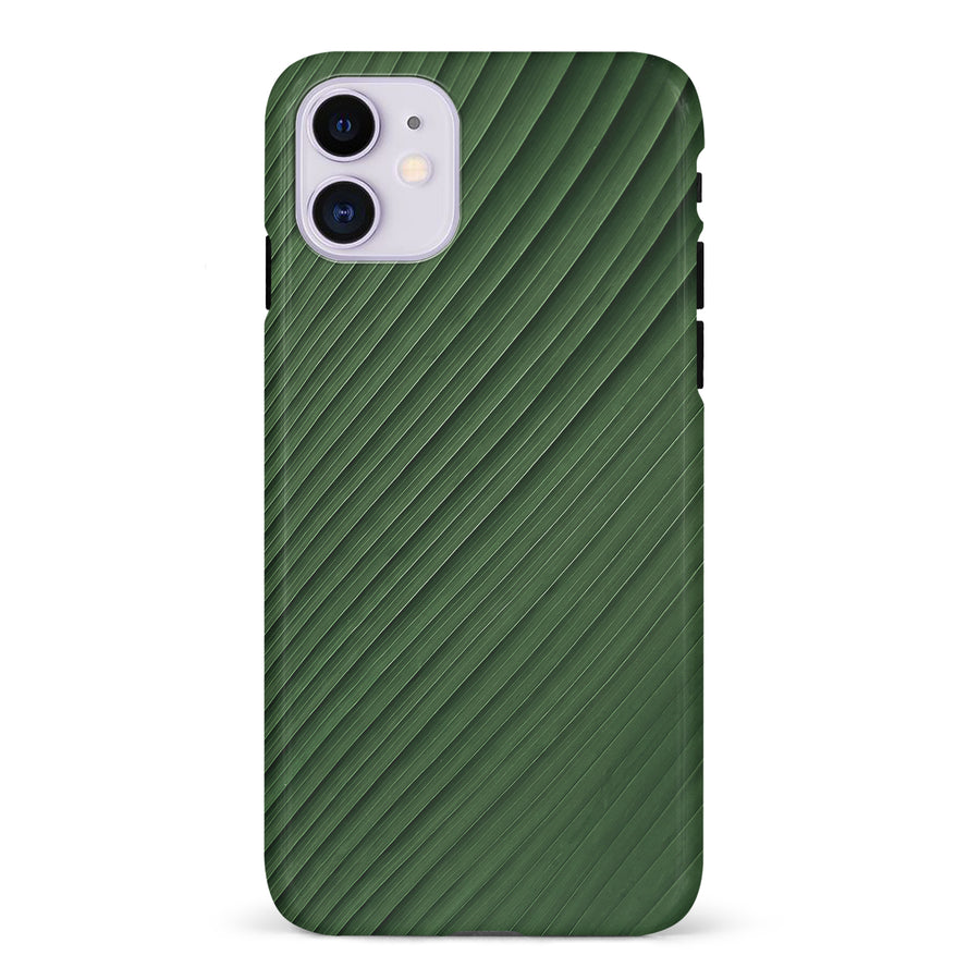 iPhone 11 Leafy Lines Two Phone Case