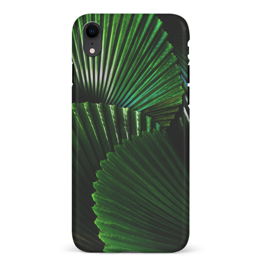 iPhone XR Leafy Lines Three Phone Case