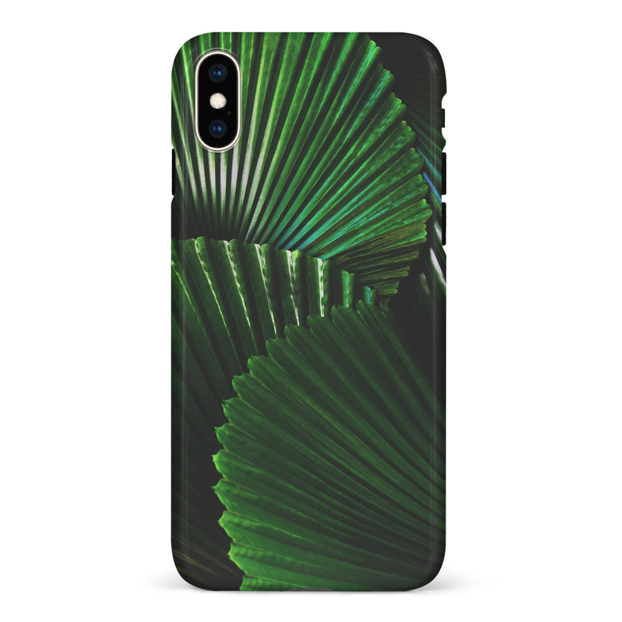iPhone XS Max Leafy Lines Three Phone Case