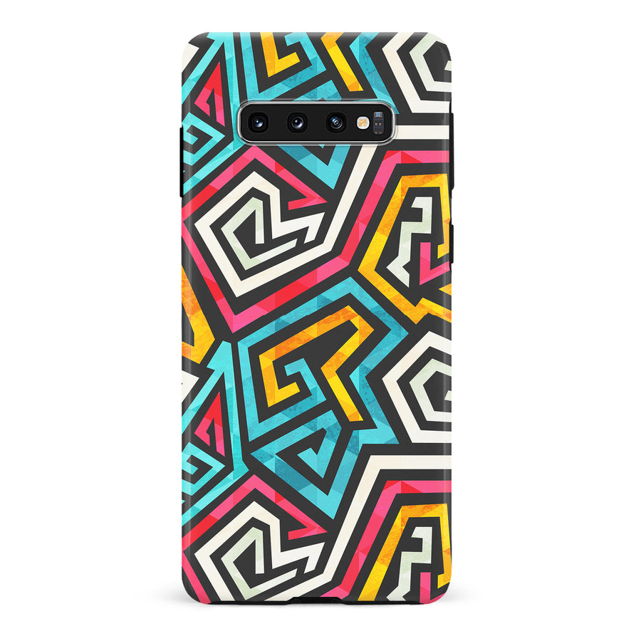 Samsung Galaxy S10 Tribal Graffiti One Phone Case