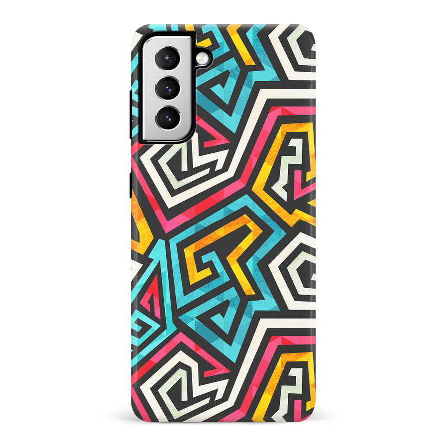 Samsung Galaxy S21 Tribal Graffiti One Phone Case