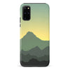 Samsung Galaxy S20 Plus Mountains Silhouettes Phone Case in Green