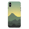 iPhone XS Max Mountains Silhouettes Phone Case in Green