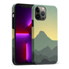 iPhone 13 Pro Max Mountains Silhouettes Phone Case in Green