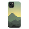 iPhone 14 Mountains Silhouettes Phone Case in Green