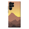 Samsung Galaxy S23 Ultra Mountains Silhouettes Phone Case in Gold