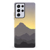 Samsung Galaxy S21 Ultra Mountains Silhouettes Phone Case in Purple