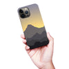 iPhone 13 Pro Max Mountains Silhouettes Phone Case in Purple