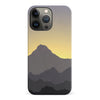 iPhone 14 Pro Mountains Silhouettes Phone Case in Purple