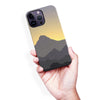 iPhone 14 Pro Max Mountains Silhouettes Phone Case in Purple