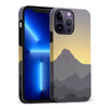 iPhone 14 Pro Max Mountains Silhouettes Phone Case in Purple