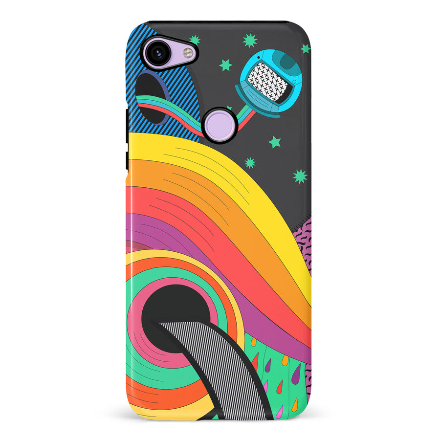 Google Pixel 3 A Space Quest Psychedelic Phone Case