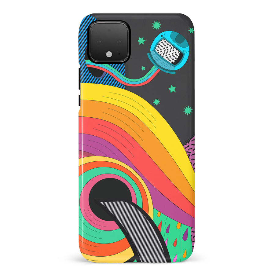 Google Pixel 4 A Space Quest Psychedelic Phone Case