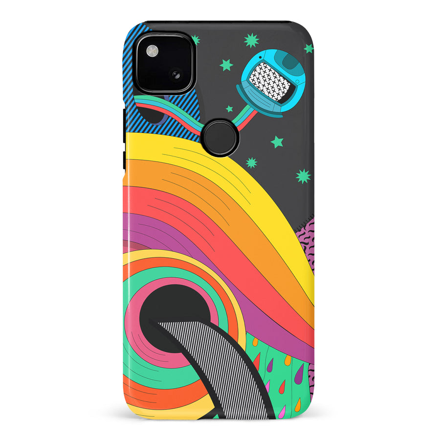 Google Pixel 4A A Space Quest Psychedelic Phone Case