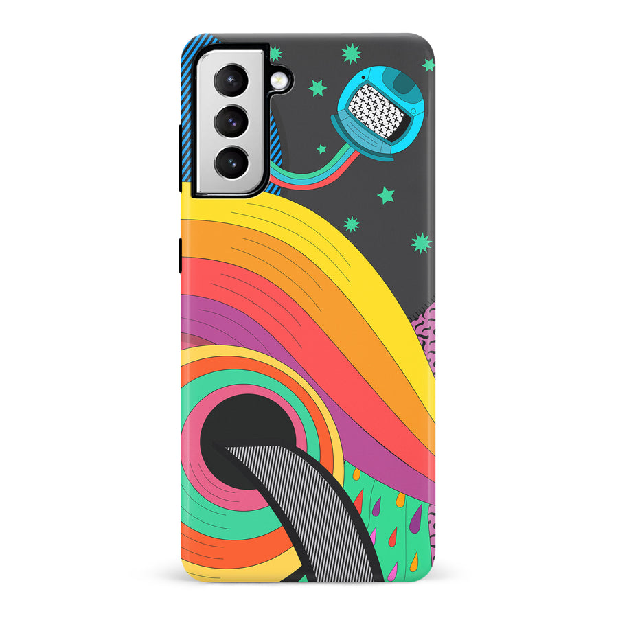 Samsung Galaxy S21 A Space Quest Psychedelic Phone Case