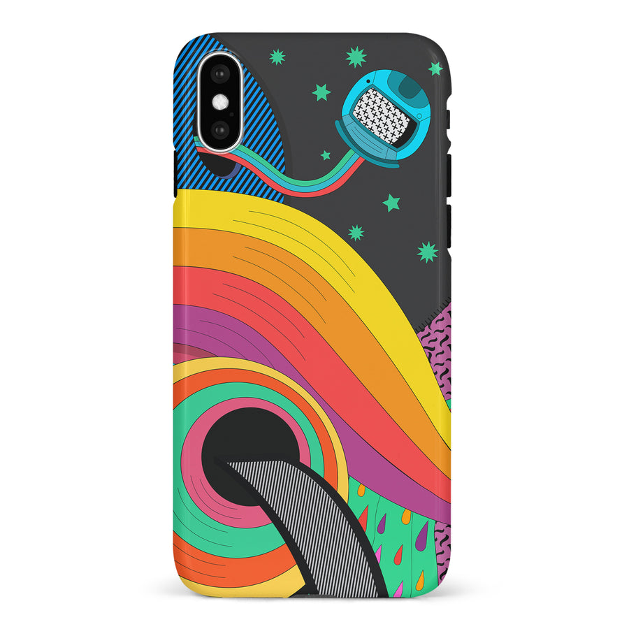 iPhone X/XS A Space Quest Psychedelic Phone Case