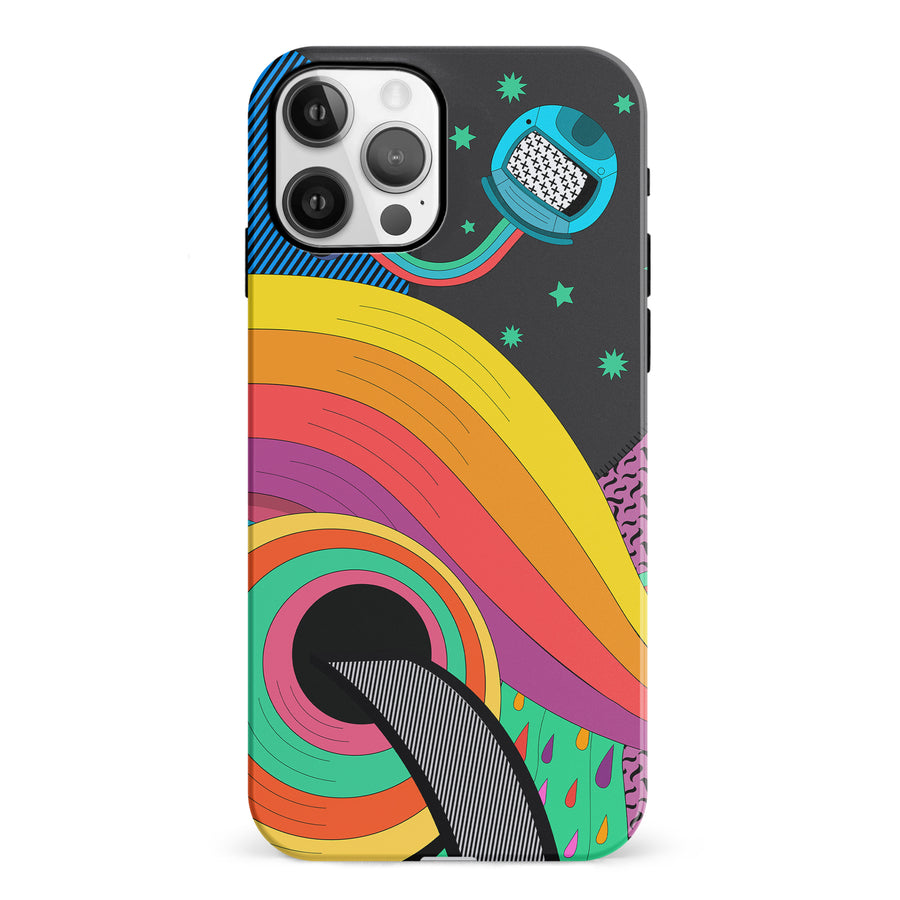 iPhone 12 A Space Quest Psychedelic Phone Case