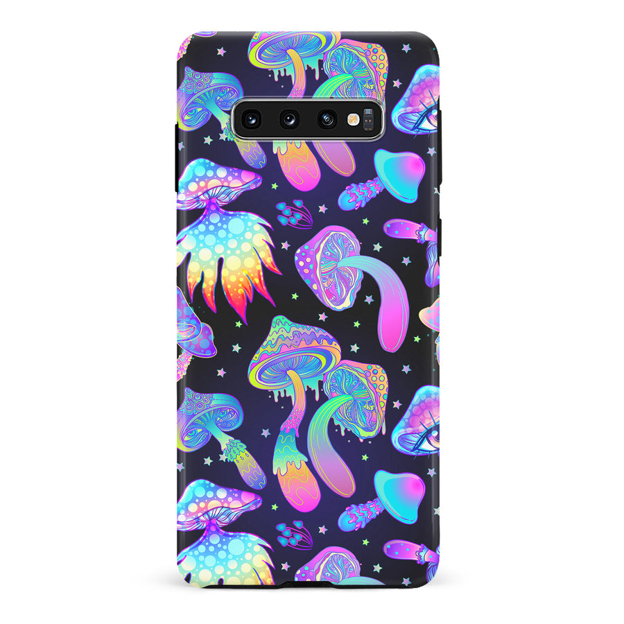 Samsung Galaxy S10 Magic Mushrooms Dark Psychedelic Phone Case
