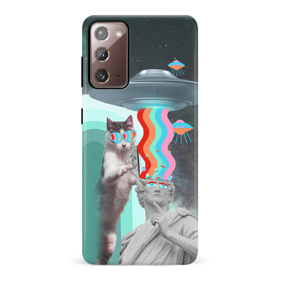 Samsung Galaxy Note 20 Roman Cats in Space Psychedelic Phone Case