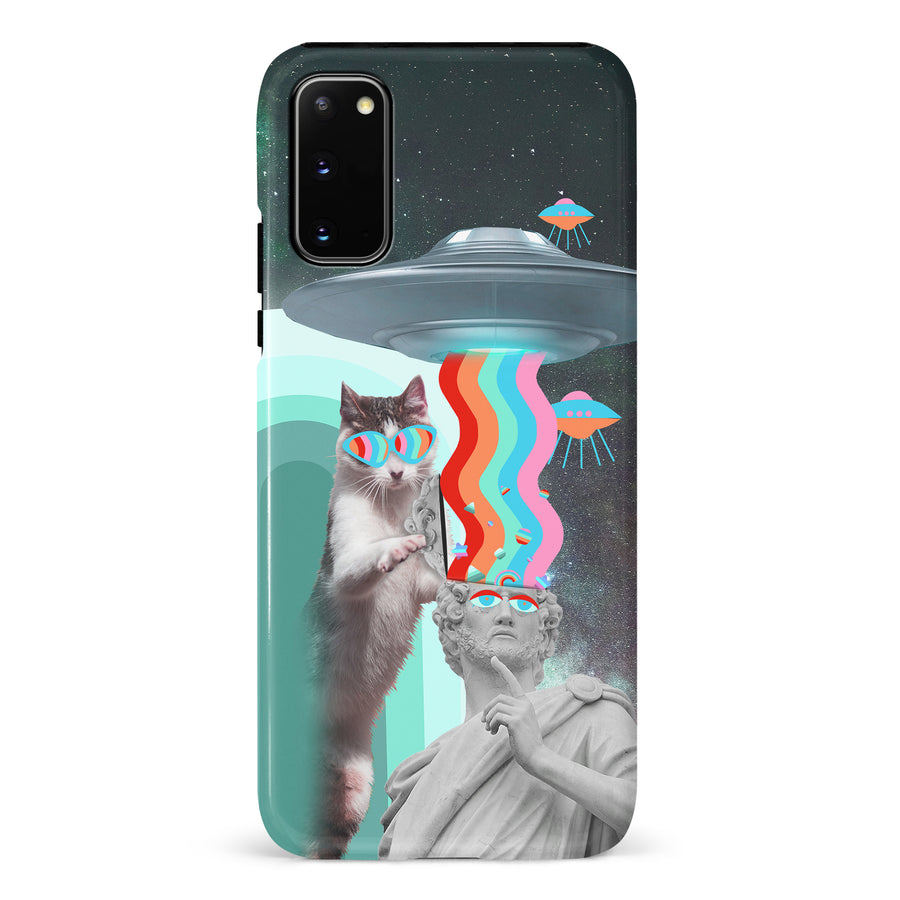 Samsung Galaxy S20 Roman Cats in Space Psychedelic Phone Case
