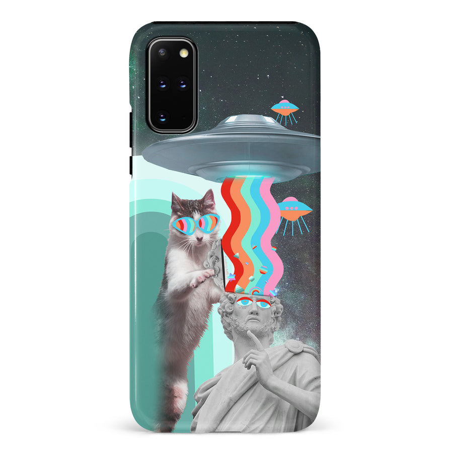 Samsung Galaxy S20 Plus Roman Cats in Space Psychedelic Phone Case