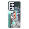Samsung Galaxy S21 Ultra Roman Cats in Space Psychedelic Phone Case