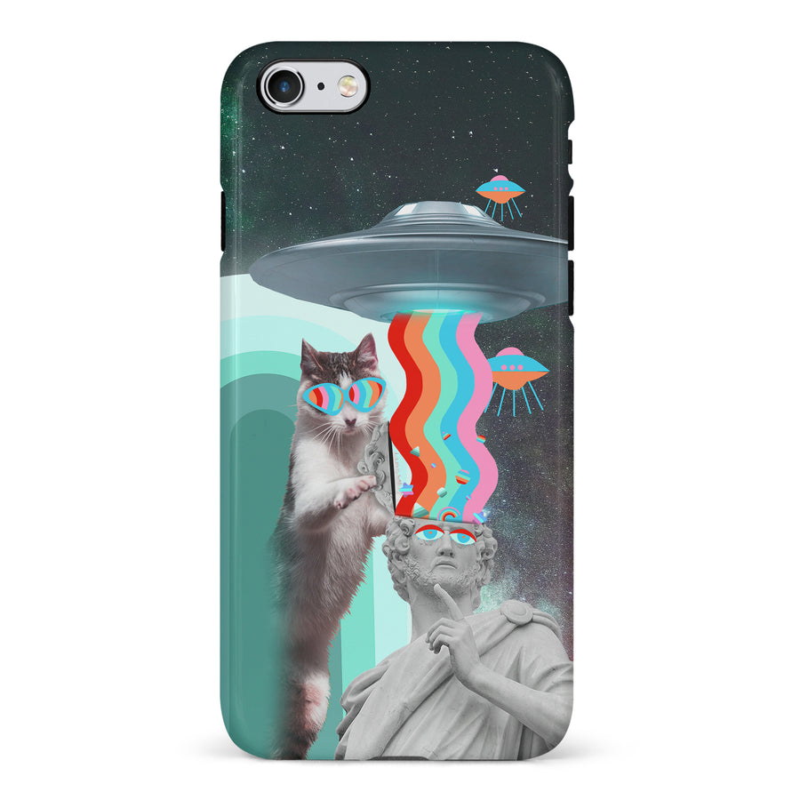 iPhone 6 Roman Cats in Space Psychedelic Phone Case